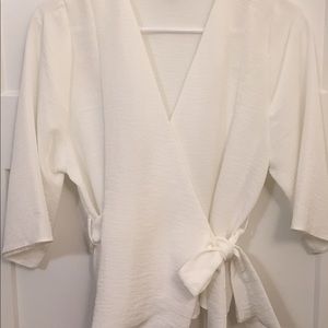 Topshop white blouse